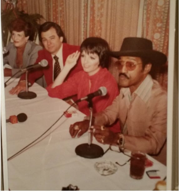 My mother and father announcing that Sammy Davis Jr. and Liza Minnelli were going to perform at The Diplomat.