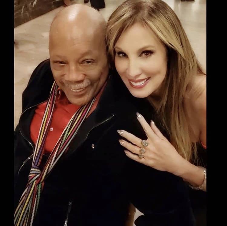 Cindy with this Legend - Mr. Quincy Jones 